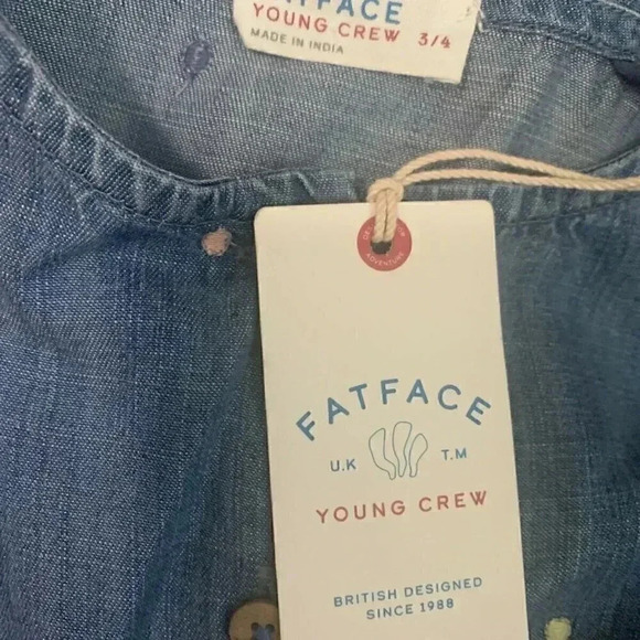 Fat Face Young Crew Chambray Kara Spot Jumpsuit - Picture 6 of 6